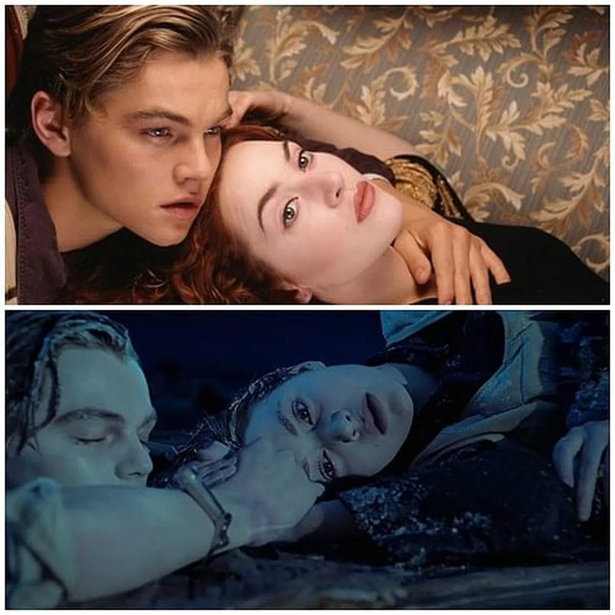 Leonardo DiCaprio（左）与Kate Winslet演活男女主角。（互联网）