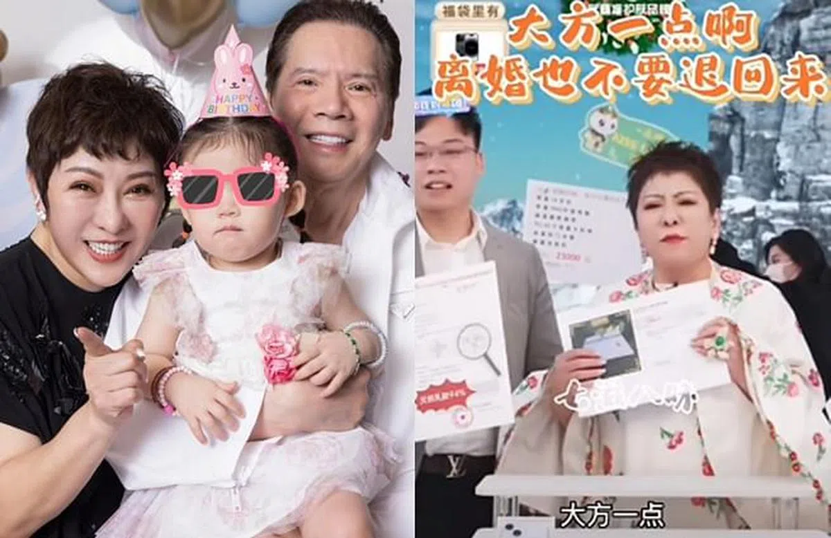 向太在直播中卖床垫，幽默地呼吁网民“离婚后也别要回来”。（互联网）