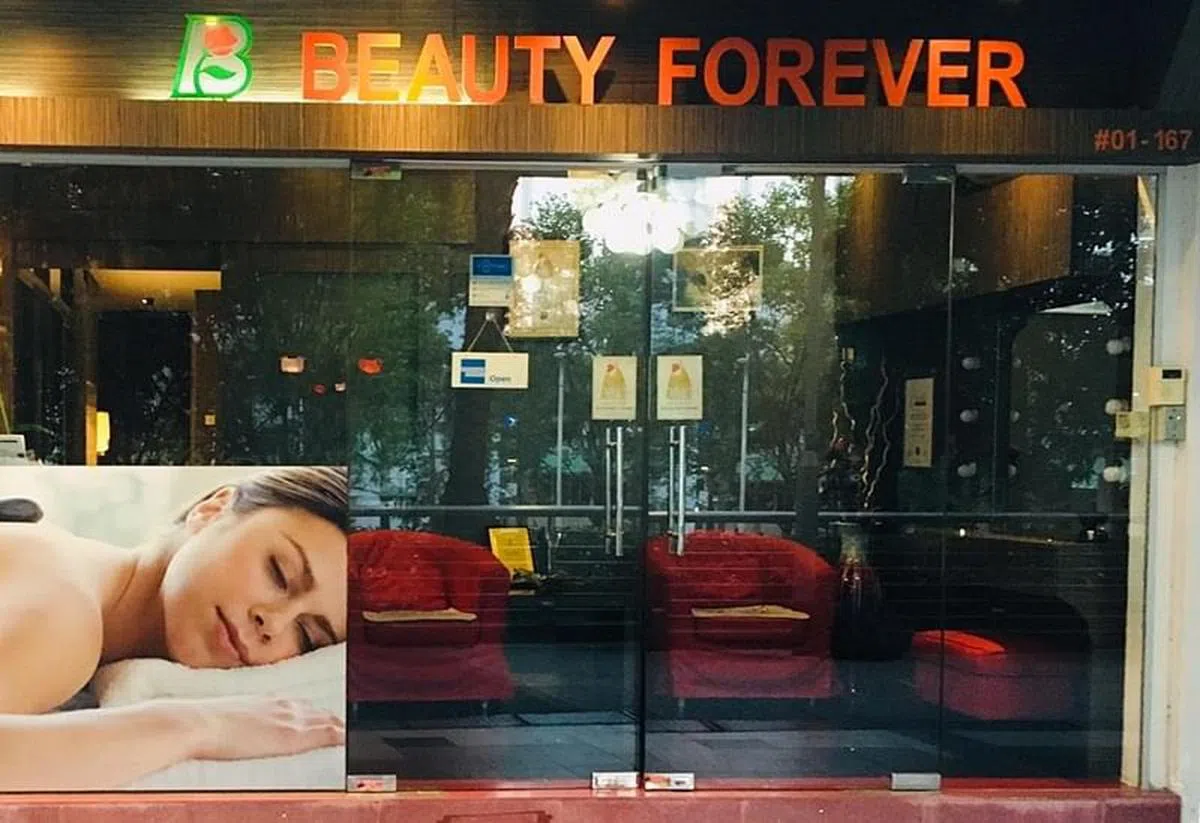 永丽美容院锦茂分院店面。（图/受访者提供）