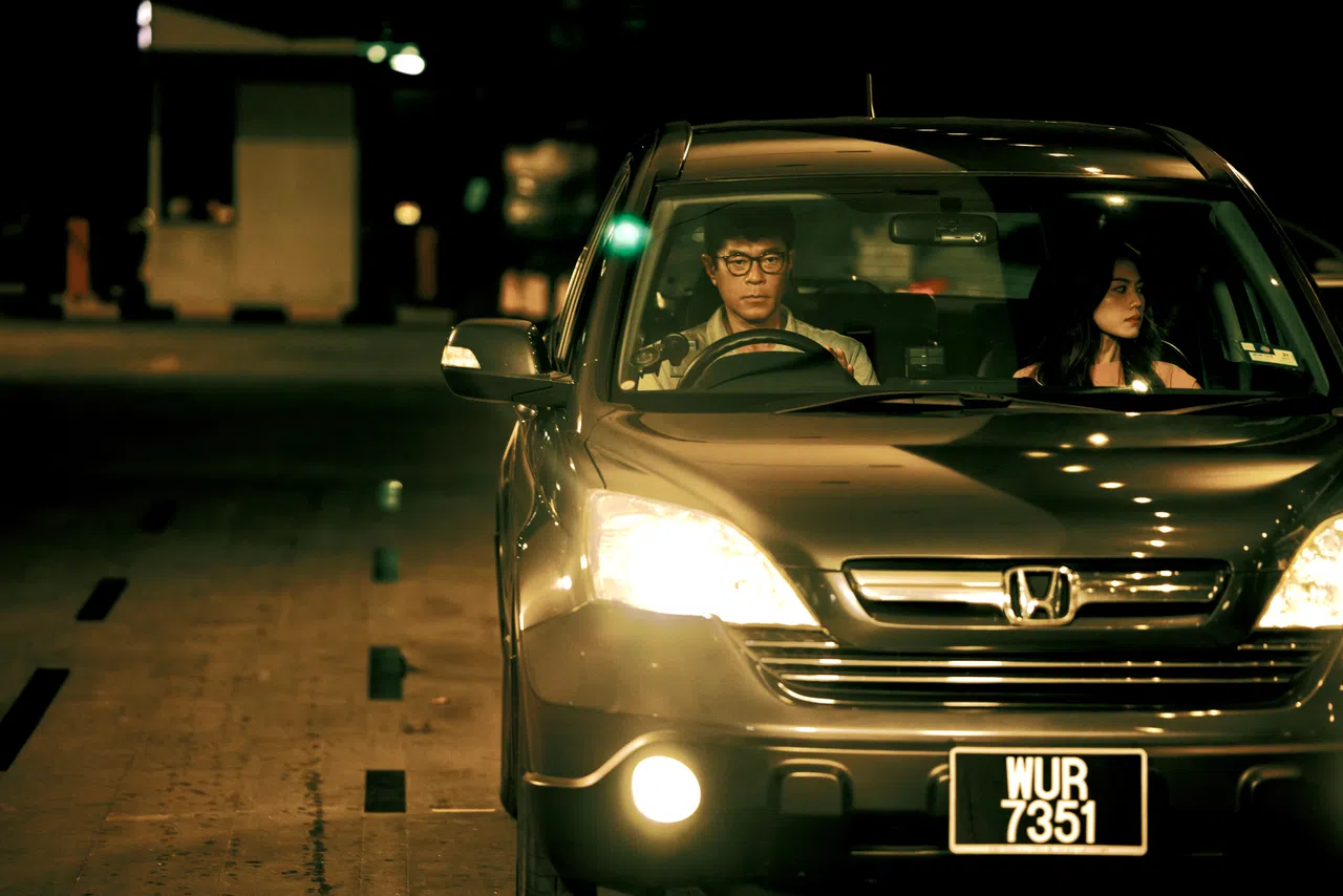 古天乐（左）和周秀娜饰演婚姻出现危机的夫妻。（邵氏机构提供）