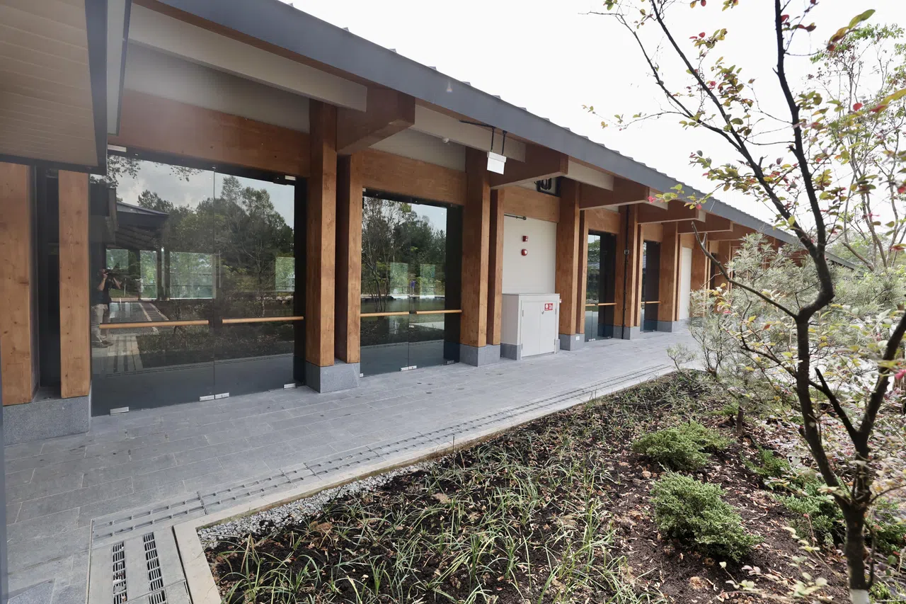 园区建筑使用更环保的层压胶合实木（Mass Engineered Timber，简称MET）。（陈斌勤摄）