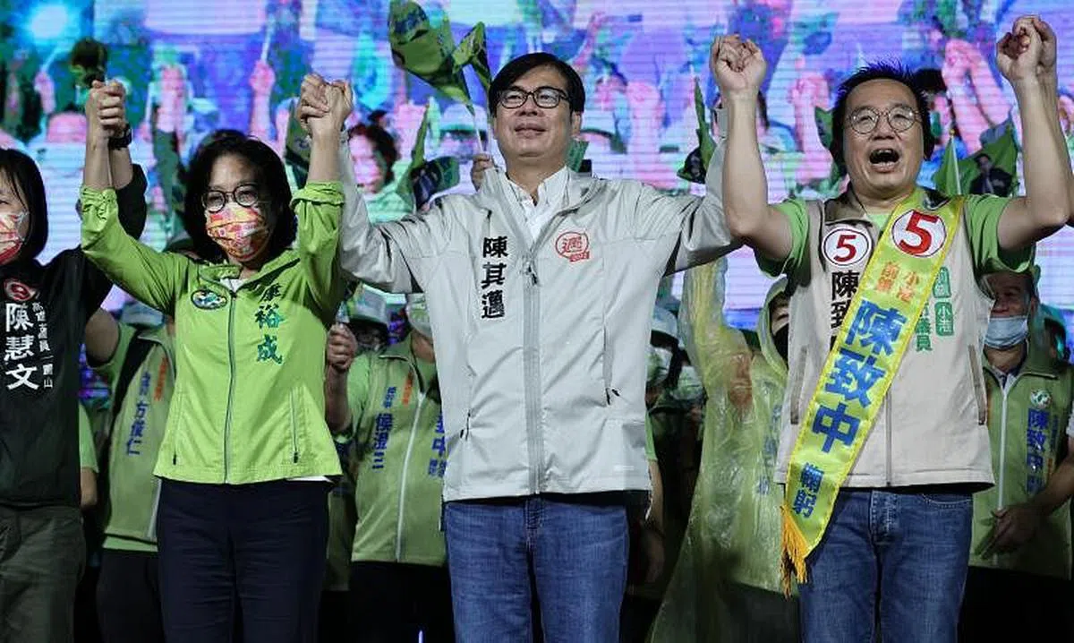 陈其迈在2020年高雄市长补选中以超过70%选票当选，是高雄市历来得票率最高的市长。（香港中通社）