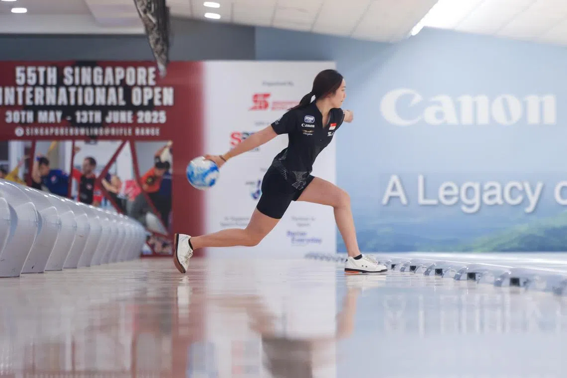 即便经过多轮比赛，郑凯璘的技术动作依然很标准，这是她多年苦练的成果。（吴先邦摄）