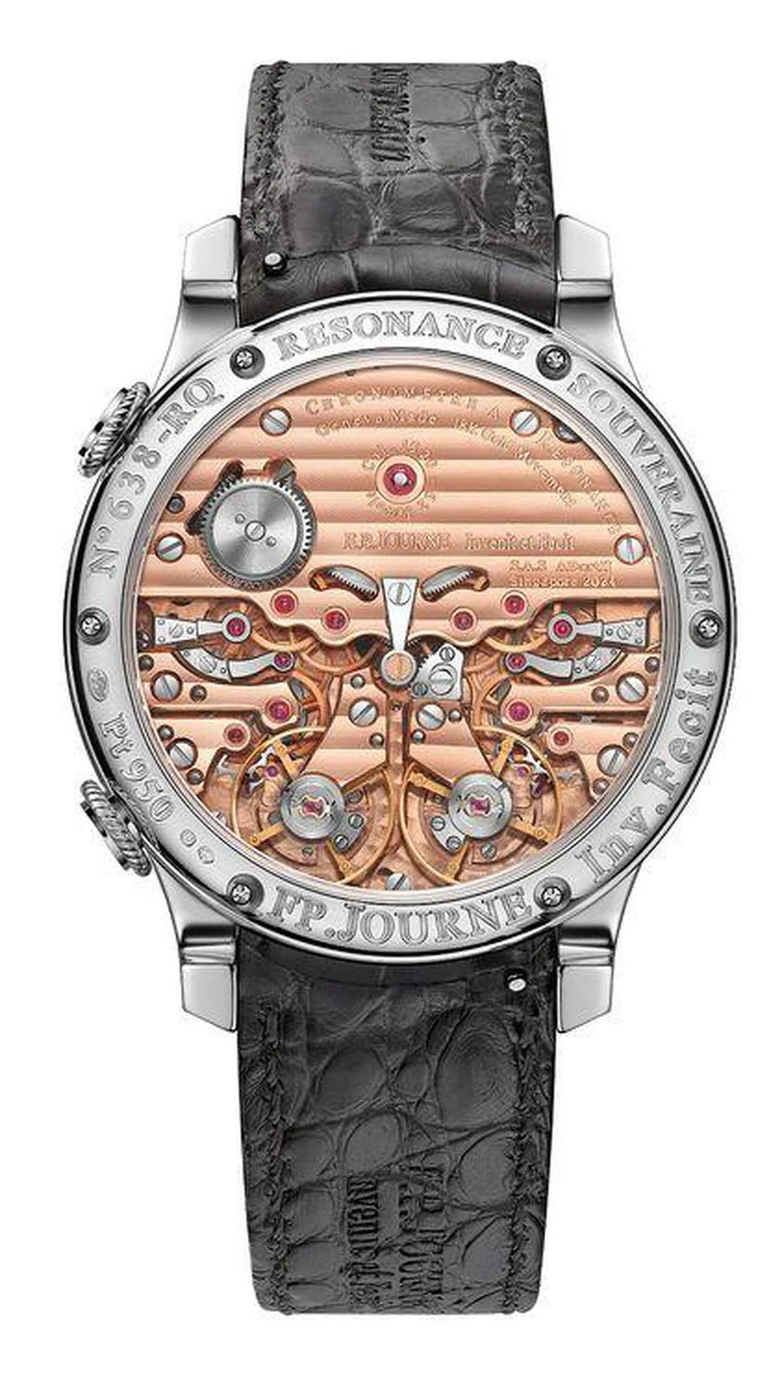 尊纳Chronomètre à Résonance是表坛唯一一款采用声学共振来实现计时精度的腕表。（尊纳提供）