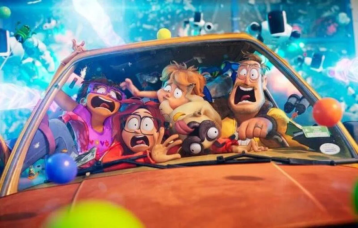 古天乐监制《一家人大战机器人》。（互联网）