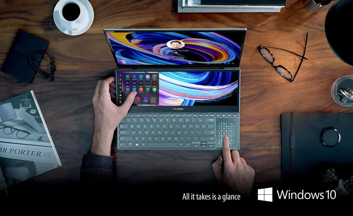 不必再费心记住特殊字符的位置和哪个字母是大写的。改用 Windows Hello 的面部识别，轻松登录1。（图：厂商提供）