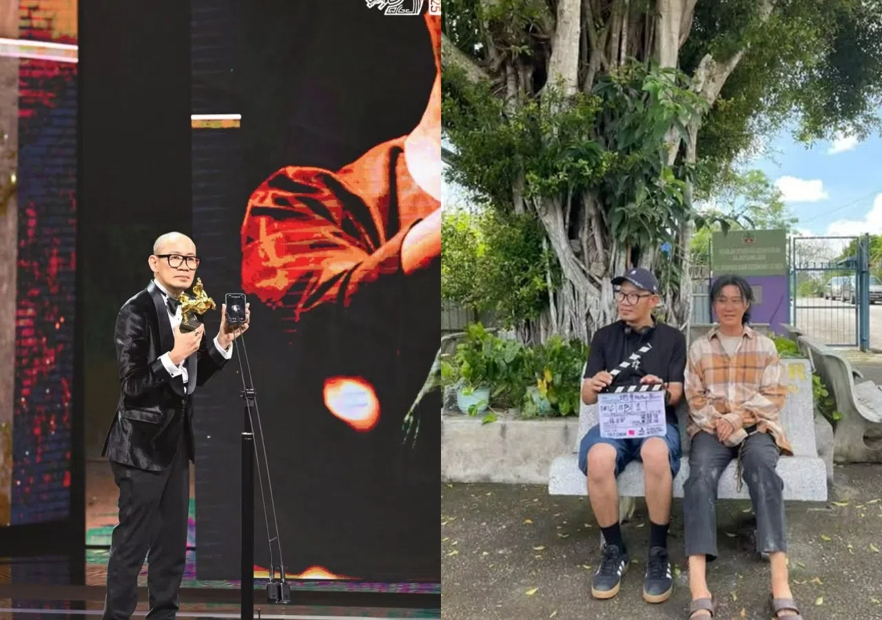 范冰冰（右图右）在张吉安导演的电影《地母》中不施脂粉演村姑。（取自范冰冰IG）