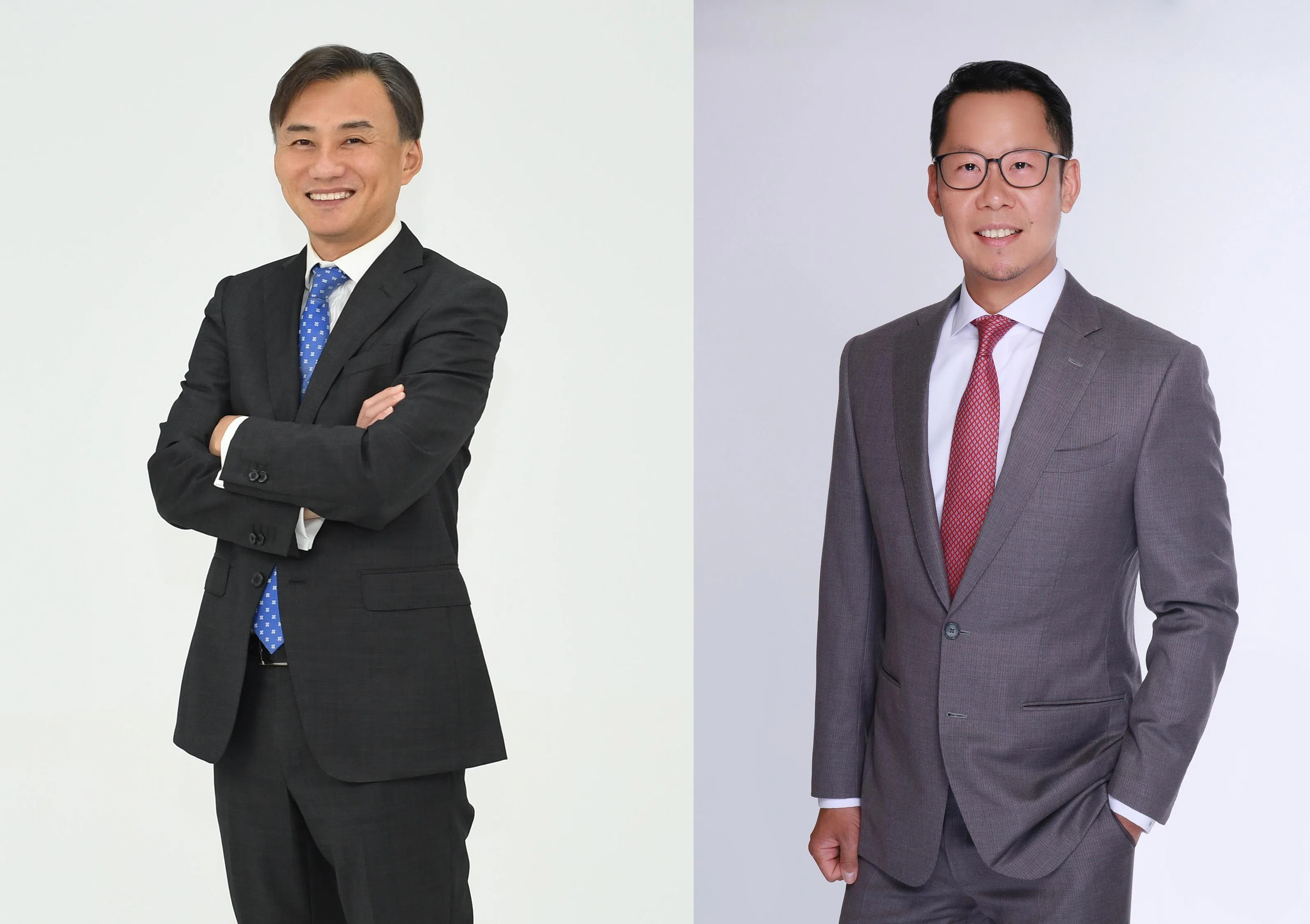 （左图）华侨银行首席可持续发展官吴汉坚在可持续金融方面有很深的资历，他在2023年8月被委任现职。（右图）林锦辉自2021年开始担任大华银行集团首席永续发展执行官，负责推动大华银行的可持续发展战略和目标。（华侨银行／大华银行提供）