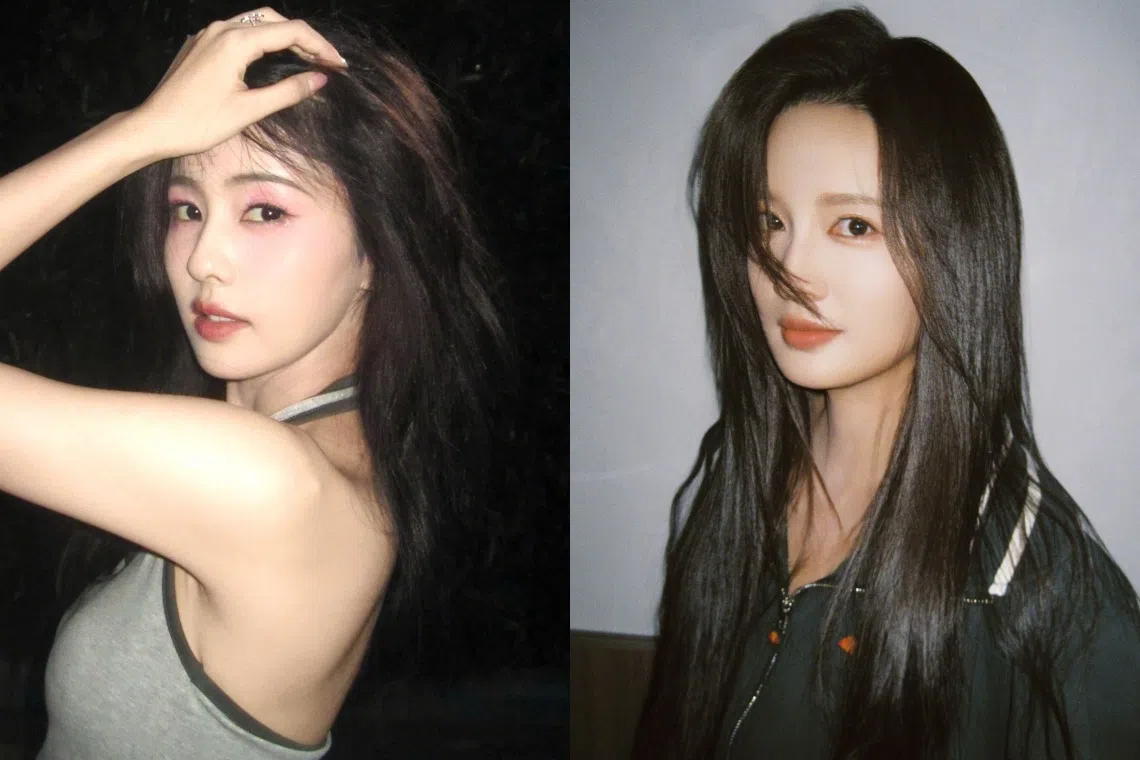 白鹿（左）和李沁的五官气质相似。（取自白鹿、李沁微博）