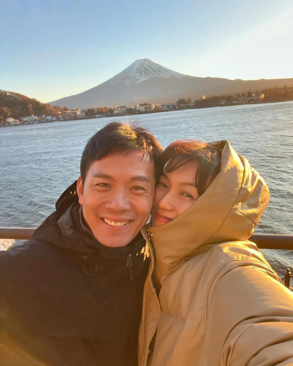 戚玉武和白薇秀今年初开始到处旅行庆祝结婚10周年。（取自白薇秀IG）