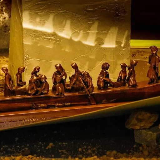 许铁生雕塑《捕鱼归来》。（Art Agenda提供）