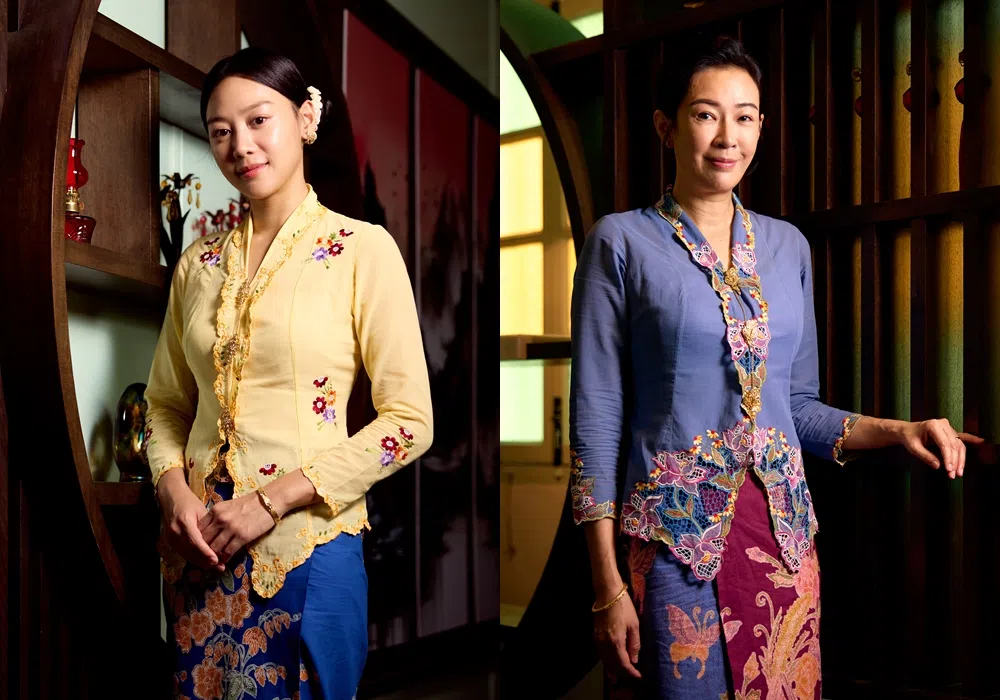 刘怡伶（左）和刘子绚在剧中饰演母女。（新传媒提供）