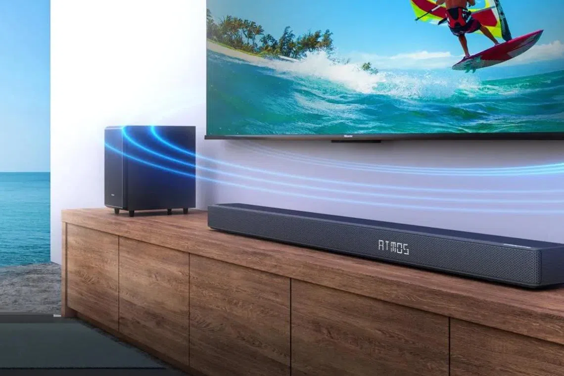 Hisense AX5125H只能通过蓝牙连接音乐串流。（商家提供）