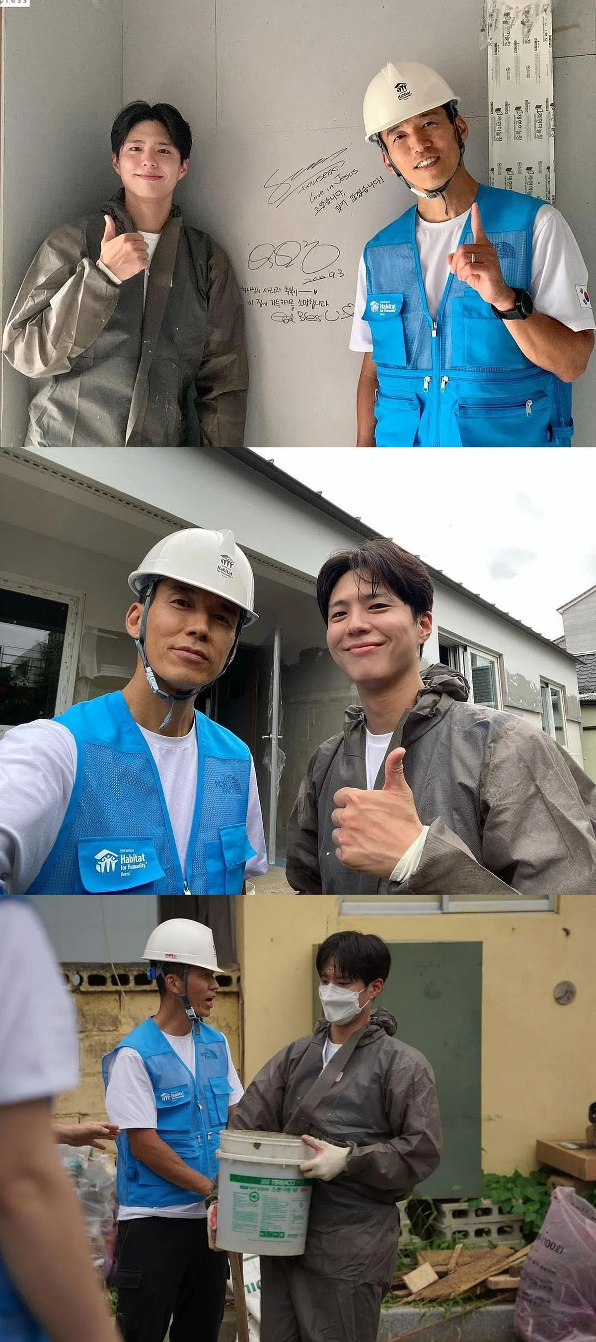 朴宝剑最近与歌手Sean一起参与义工活动。（图/IG）