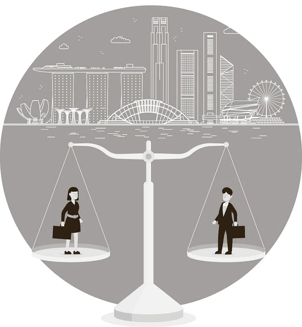 雇主都应对男女雇员一视同仁。（图／海峡时报档案）