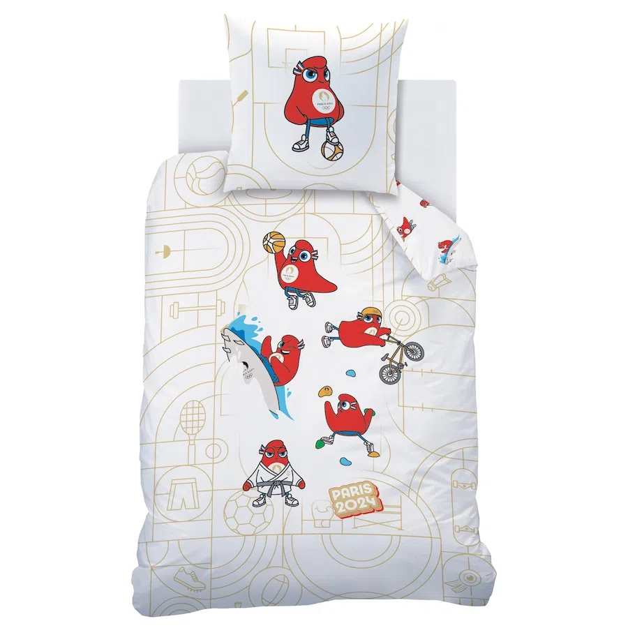 巴黎奥运主题床品，适合布置儿童房。（取自官网）