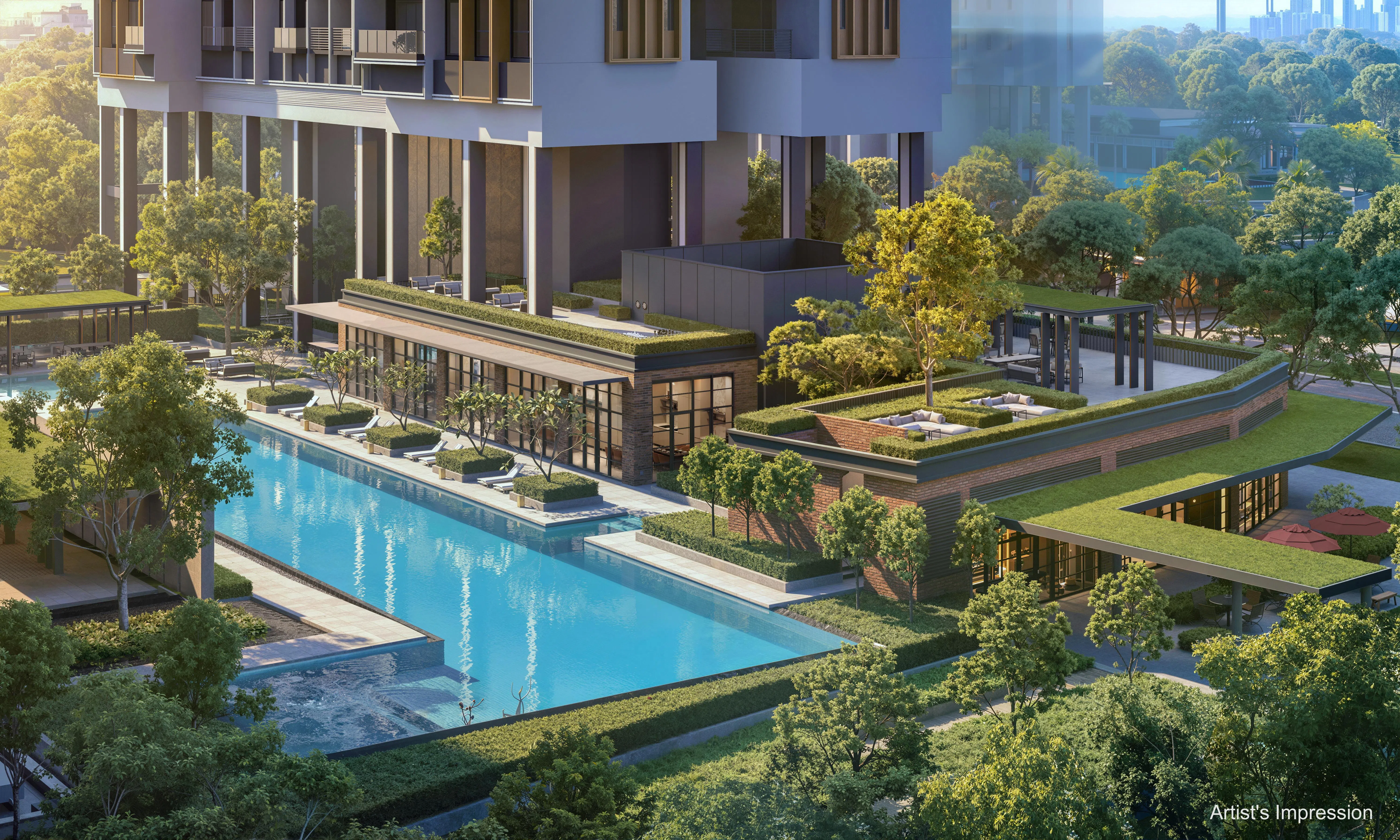 Hudson Place Residences户型涵盖两卧房至四卧房，以及五个顶层单位（Penthouse），面积从646平方英尺至2196平方英尺不等。（青建地产、四海控股提供）