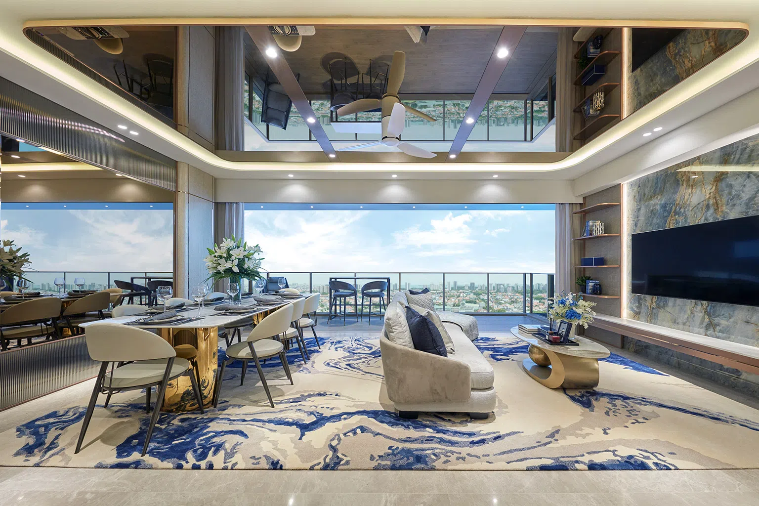 
名门世家的户型多样化，涵盖一居室至五居室单位，以及10间顶层单位。（图/由新海逸集团和中建地产提供）