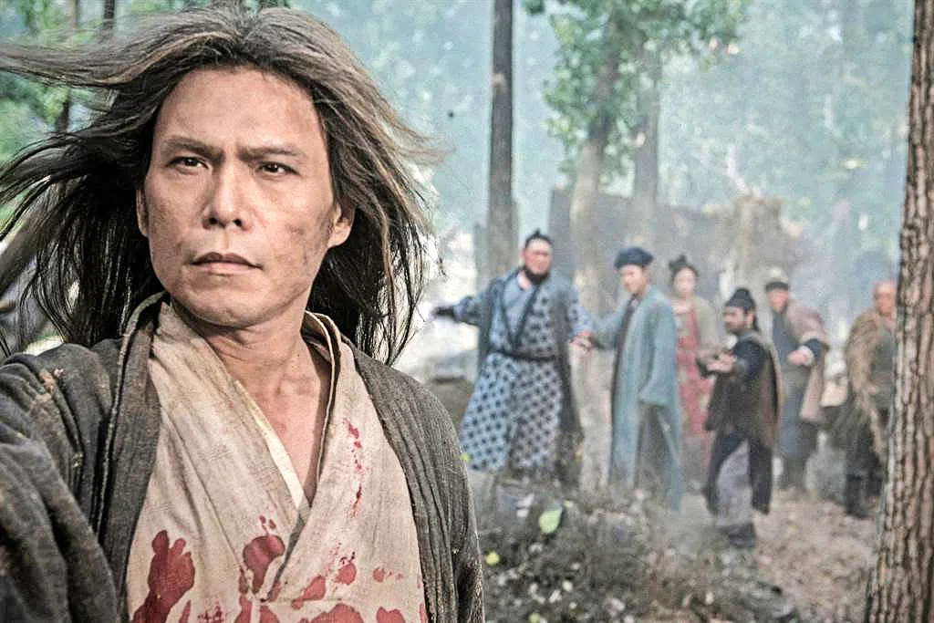 伍佰在2017年的《奇门遁甲》饰演武功神秘莫测的老大，这部电影由徐克监制，袁和平执导。（互联网）