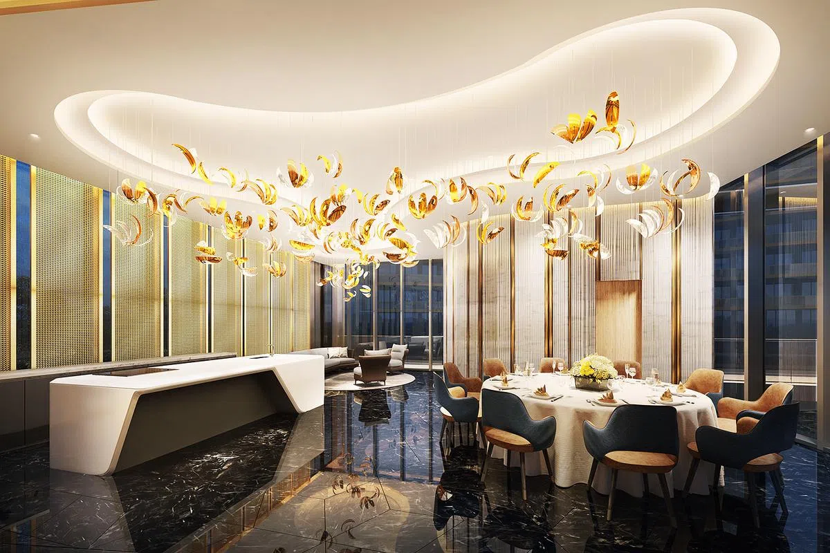 私人宴会厅，让住户与家人、亲友享受欢乐时光。（图/PERFECT TEN提供） 