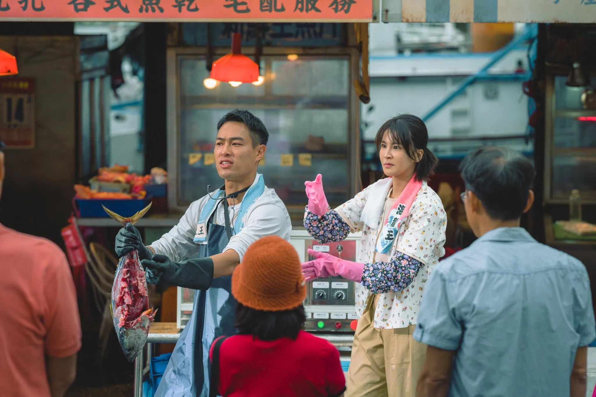 曾沛慈（右）在《太太太厉害》中与杨祐宁饰演夫妻。（取自鹿路电影脸书）