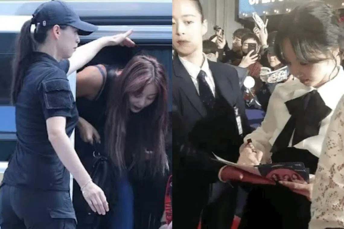TWICE的女保镖贴心举动获赞。（互联网）