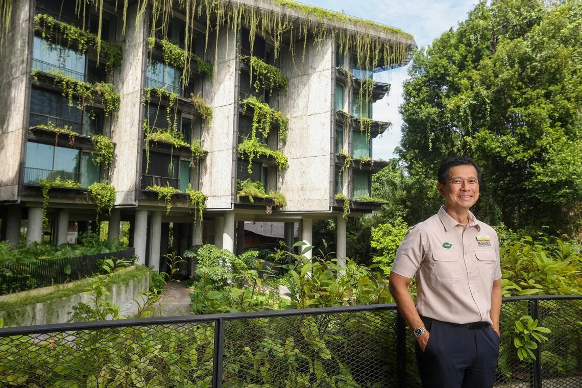 万态保育集团总裁梁锦祥说，万态野生动物世界距离市中心仅约30分钟车程，现有公共交通也相当便利，但为了进一步改善交通，集团考虑引进自动驾驶车。（吴先邦摄）