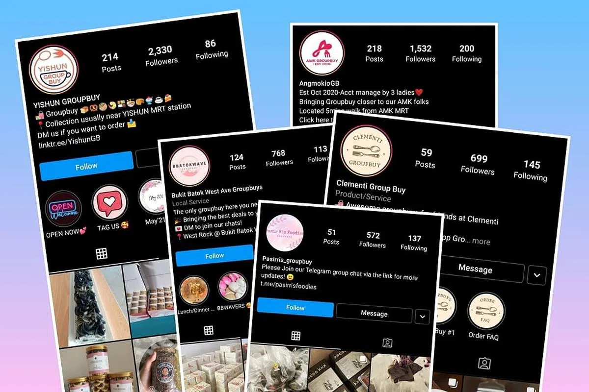 很多邻里团购社群都活跃于Instagram。（取自各社团Instagram）