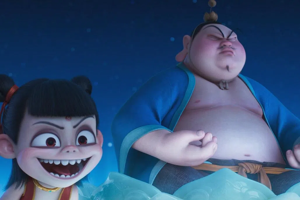 《哪吒2》以中国神话展开故事，结合喜剧和动作元素。（取自《哪吒2》官方微博）