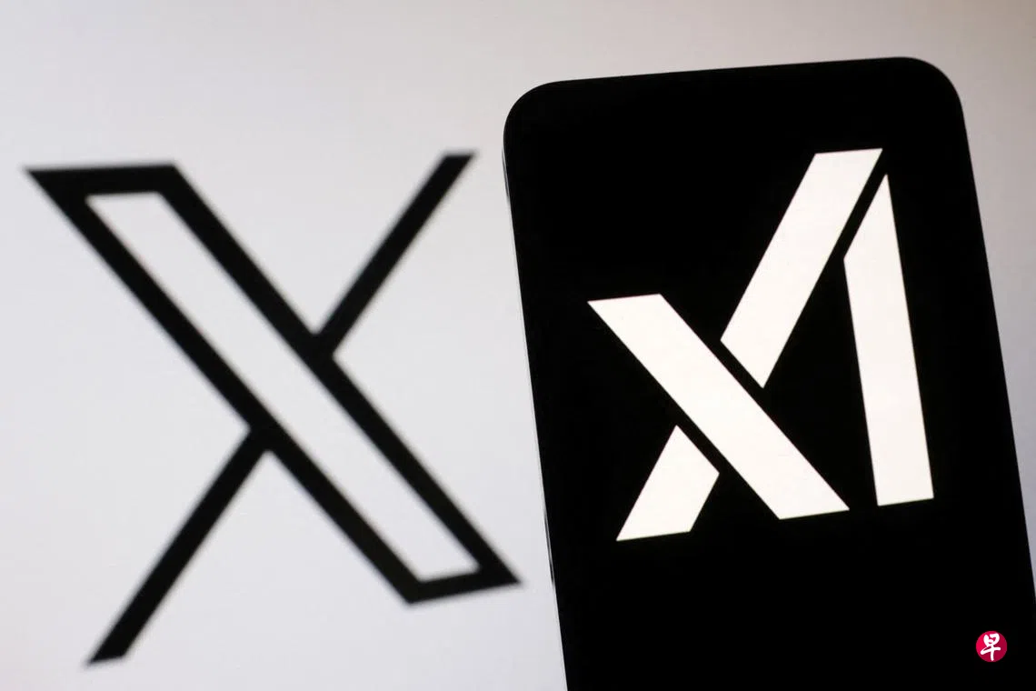 马斯克用人工智能公司xAI收购社交平台X | 联合早报