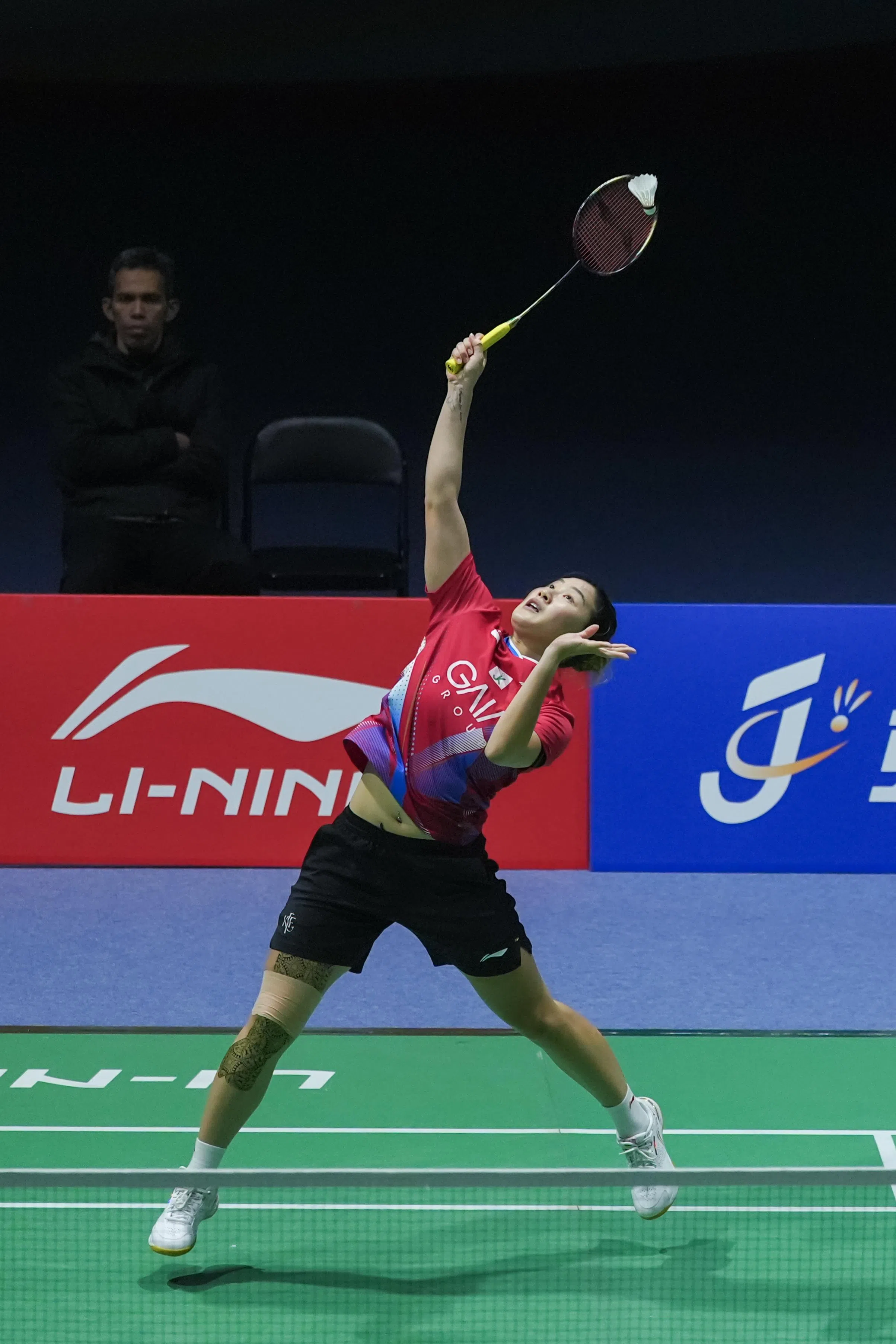 我国女单许妤欣（图）不敌泰国小将碧查梦·奥帕尼普特止步首轮。（瑞昌大师赛组委会提供）