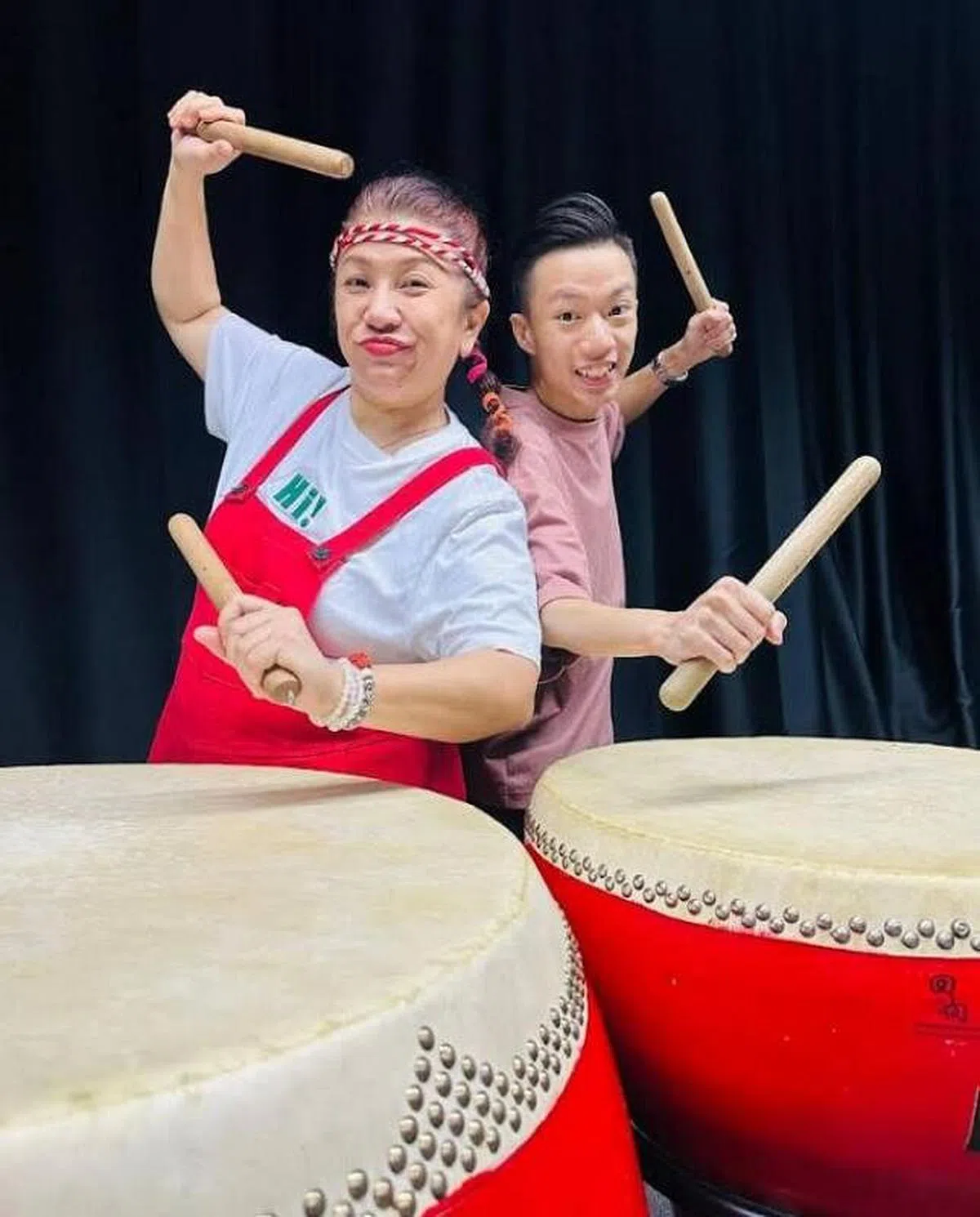 刘玲玲（左）与陈翔。（受访者提供）