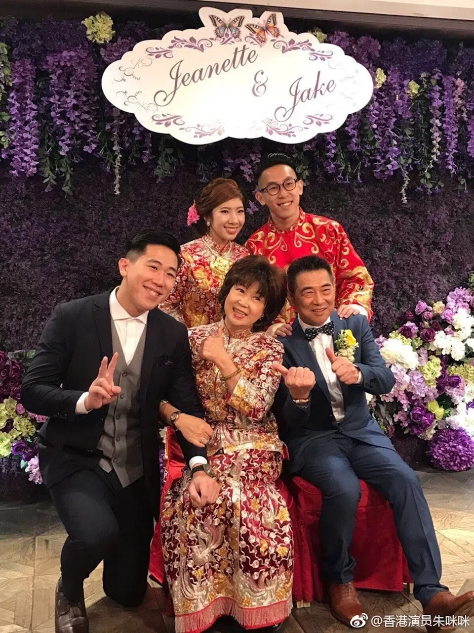 朱咪咪一家人。（互联网）