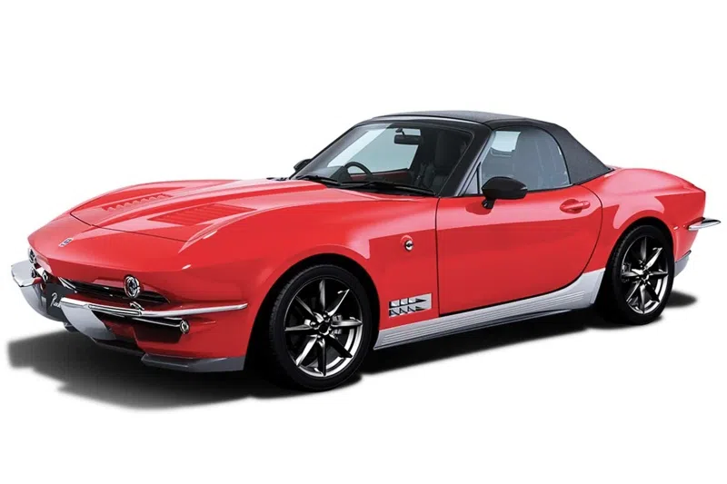 日本车商光冈推出复古设计的Rock Star车款，吸睛指数高。（图/Mitsuoka）