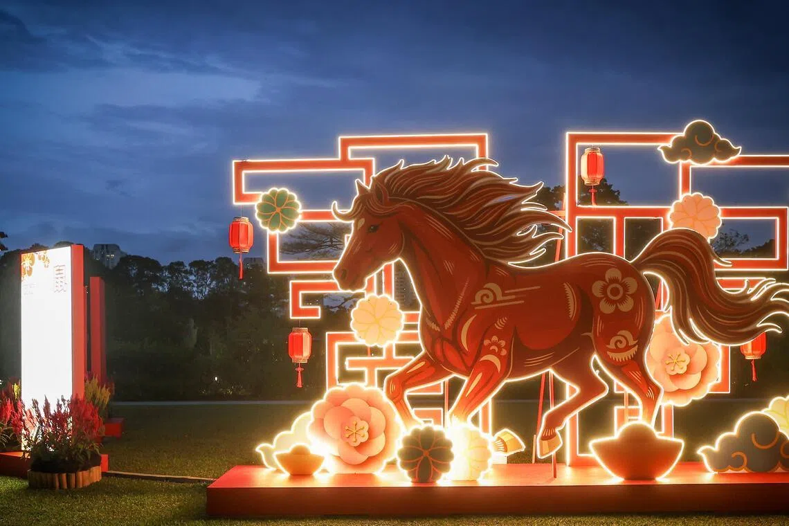 国家公园局将从2月7日（星期六）至3月3日的元宵节，在裕华园举办新春庆祝活动。（蔡家增摄）