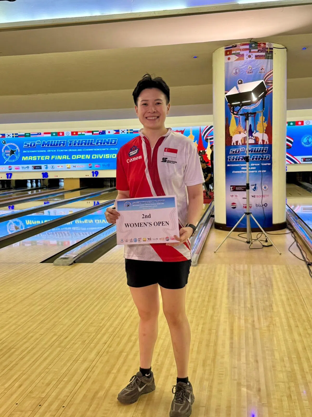 梁蕙芬在预赛表现出色，以第一名姿态进入第三轮，她在第三轮也以第一名成绩晋级决赛。（新加坡保龄球总会提供）