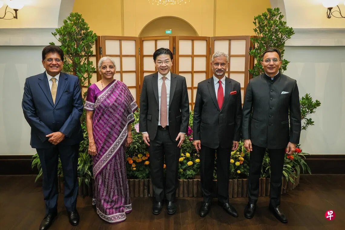 黄循财总理与印度四部长会晤 探讨深化新印全面战略伙伴关系