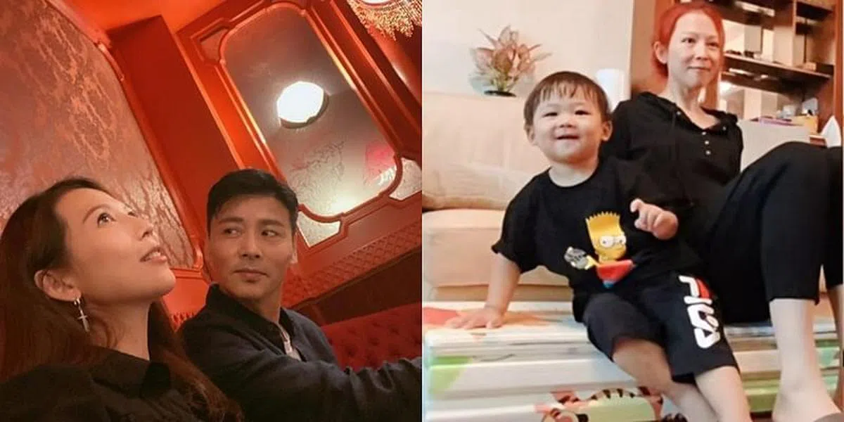 蔡少芬（左图左）、张晋早早为孩子选定学区房，把未来规划好。（互联网）