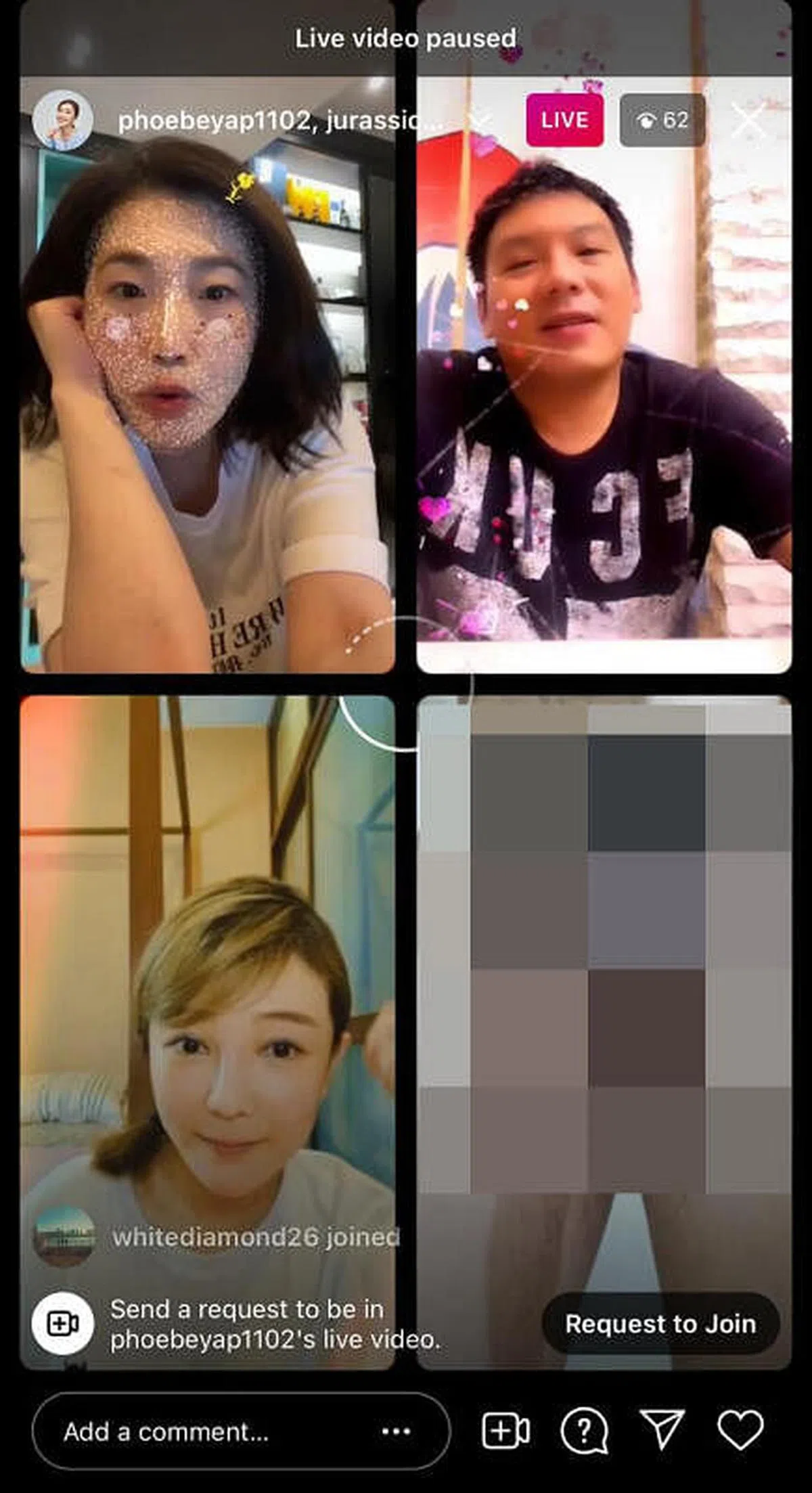 艺人童缤毓与马国主持人菲比、电台DJ翁书蔚同台直播，遇暴露狂。（受访者提供） 