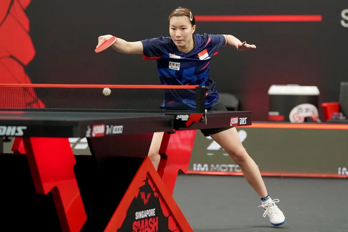 我国选手黎嬣萱一日闯两关，获得了星期六（21日）的资格赛第三圈资格，距离正赛仅一步之遥。（WTT提供）