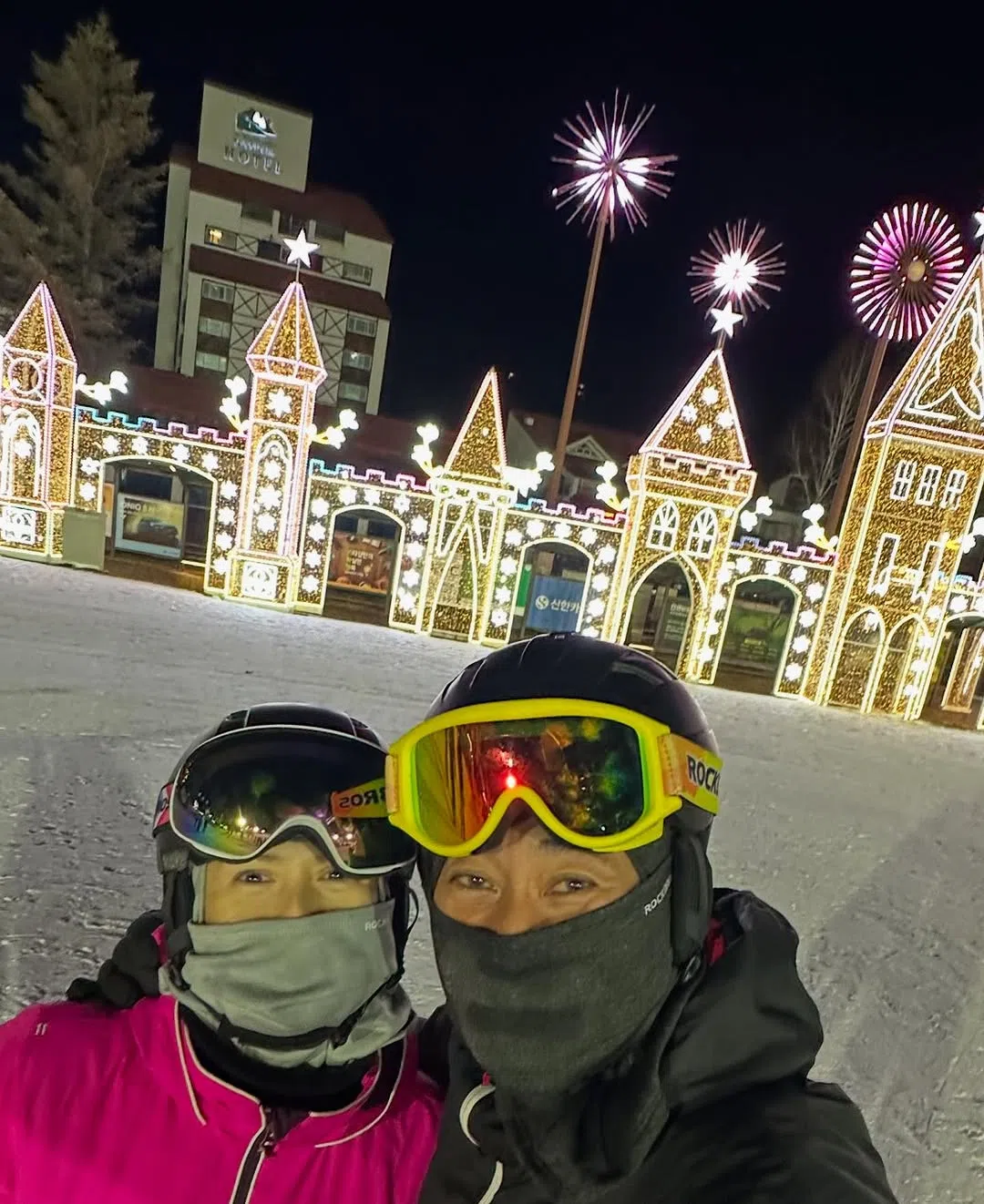 潘玲玲和老公黄世南不久前到韩国旅游。（取自潘玲玲IG）