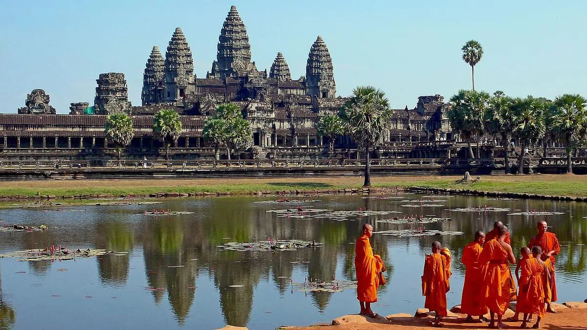 柬埔寨的吴哥窟被列为世界七大奇景之一，中欧航旅所赞助的100份旅游配套中，其中一团会带领读者去参观吴哥窟。（照片由中欧航旅提供）