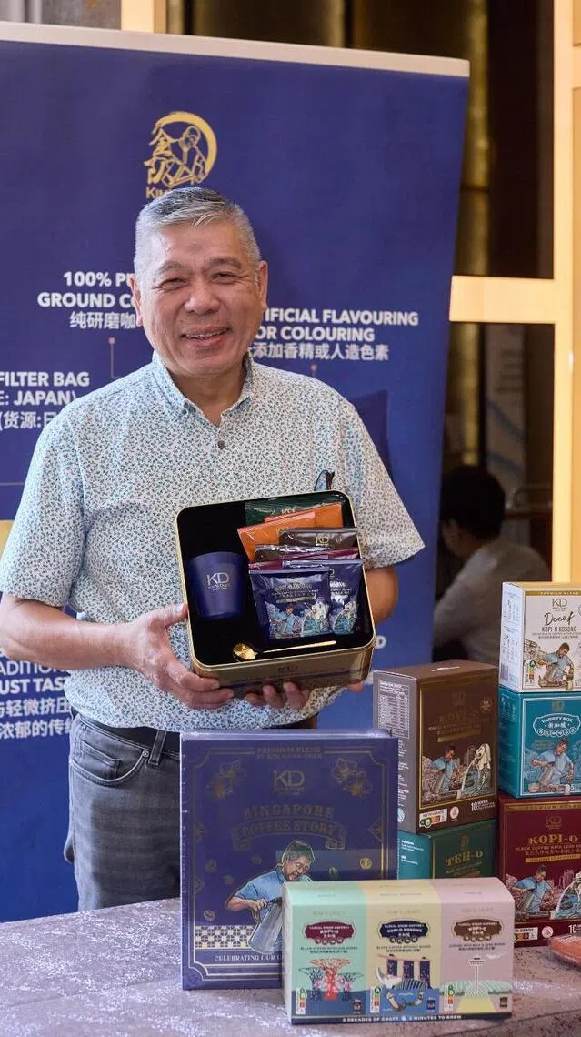 尽管中国咖啡市场竞争激烈，金源源创办人孙利顺仍相信“真正的新加坡传统咖啡”在中国市场属于稀缺品，市场空间仍值得争取。（金源源提供）