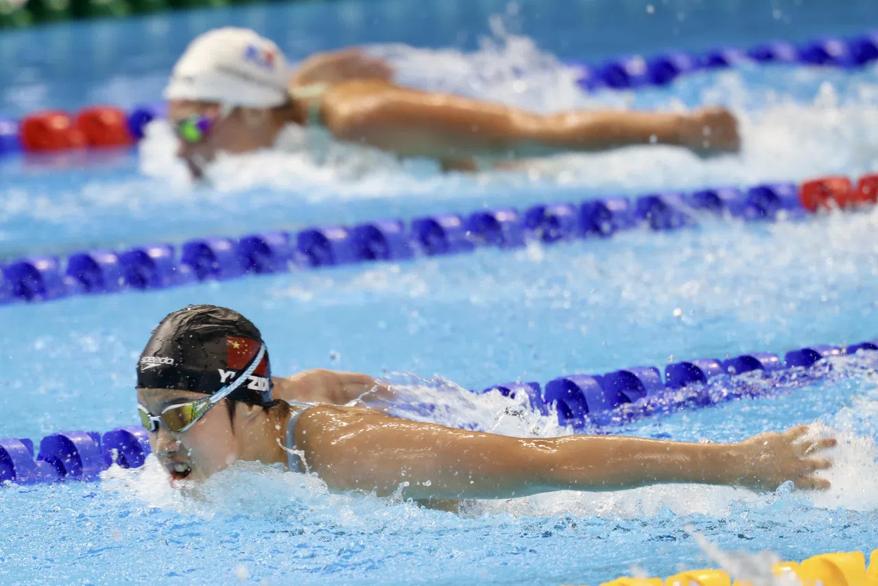 中国12岁小将于子迪后生可畏，首次出战世锦赛的她在三个个人项目都排名第四。（陈斌勤摄）