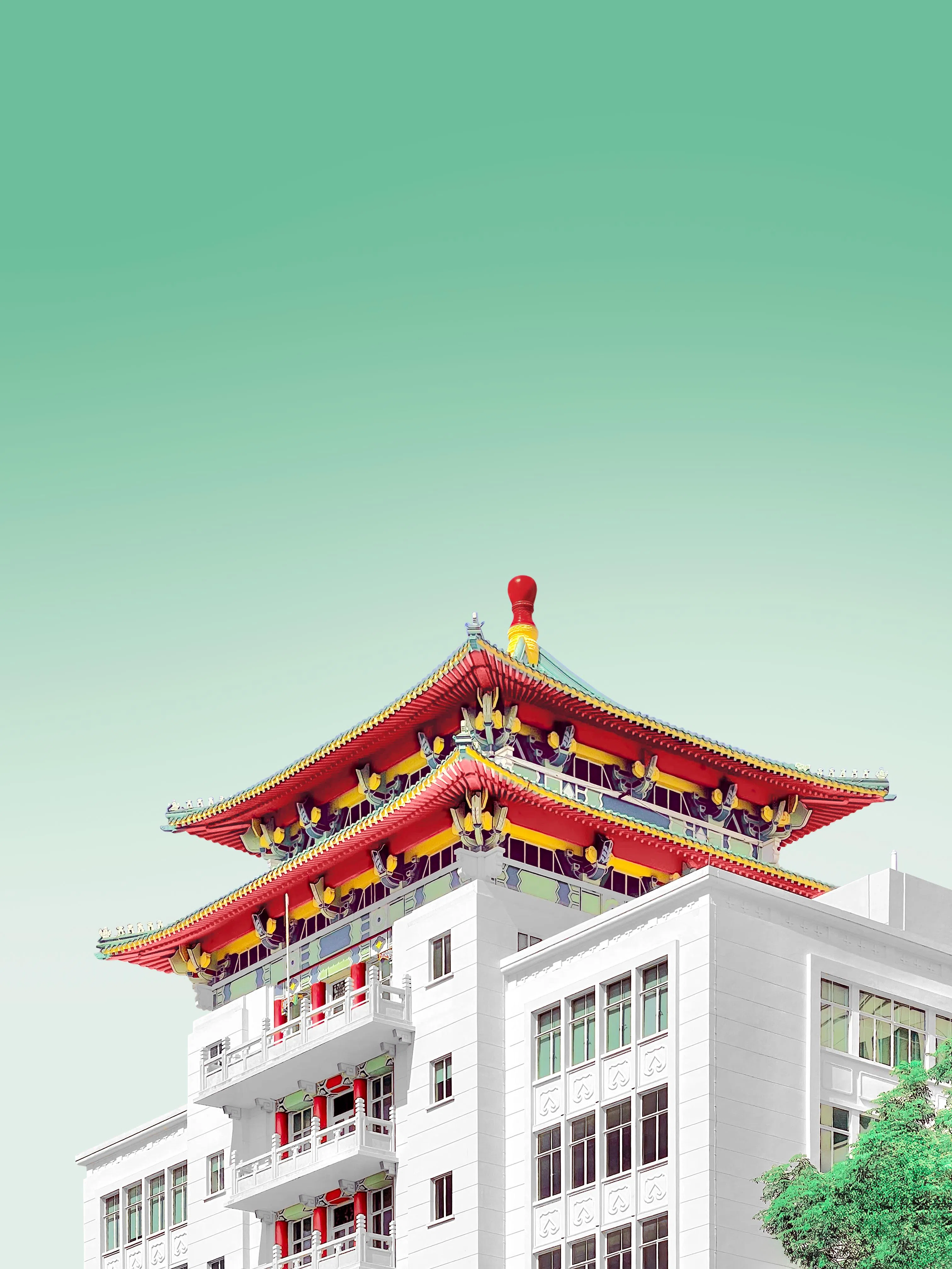 尼古拉斯·达米恩斯镜头下的新加坡中华总商会。（Nicolas Damiens提供）