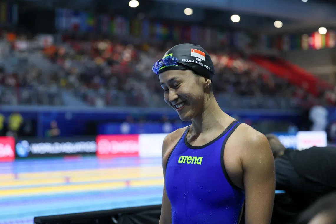 继柯正文后，大姐柯婷文（图）也刷新个人赛季最佳成绩。她在赛前扭伤脖子，不过目前感觉良好。（张俊杰摄）