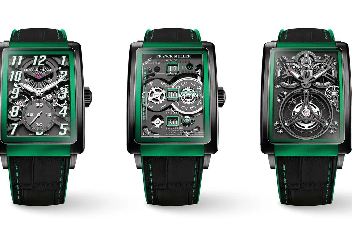 三款全新Long Island Evolution系列腕表，是法穆兰今年的一大“星品”，进一步挑战极限。（法穆兰提供）