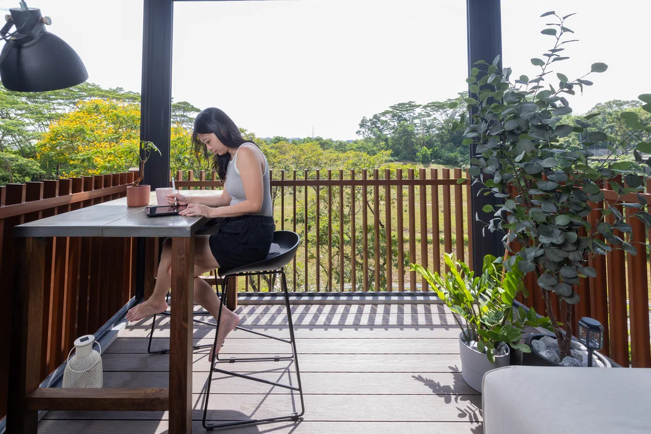 叶励萱认为，定期做断舍离是有效率的生活方式。（吴先邦摄影）