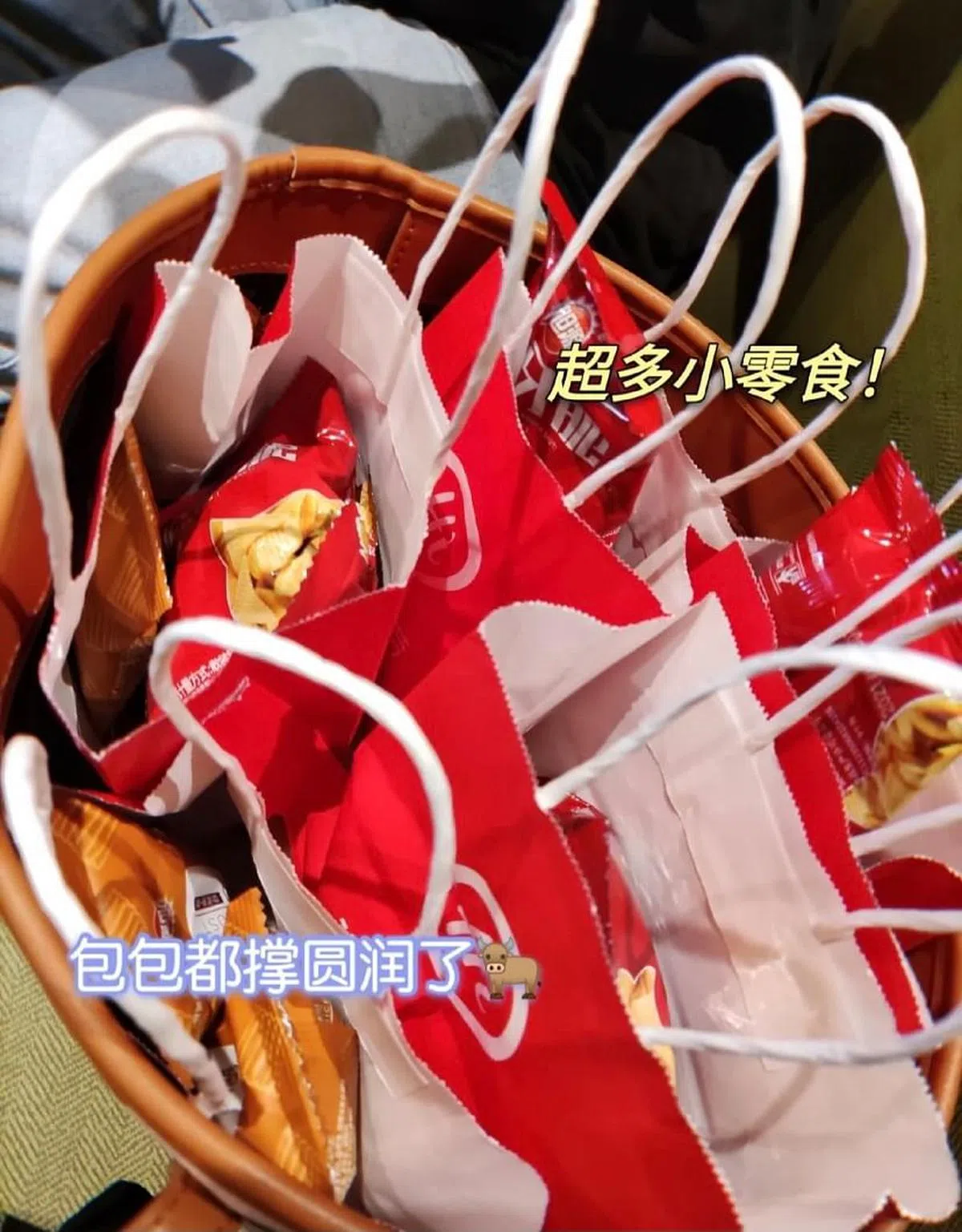 海底捞赠送的免费零食。（取自MISA小红书）