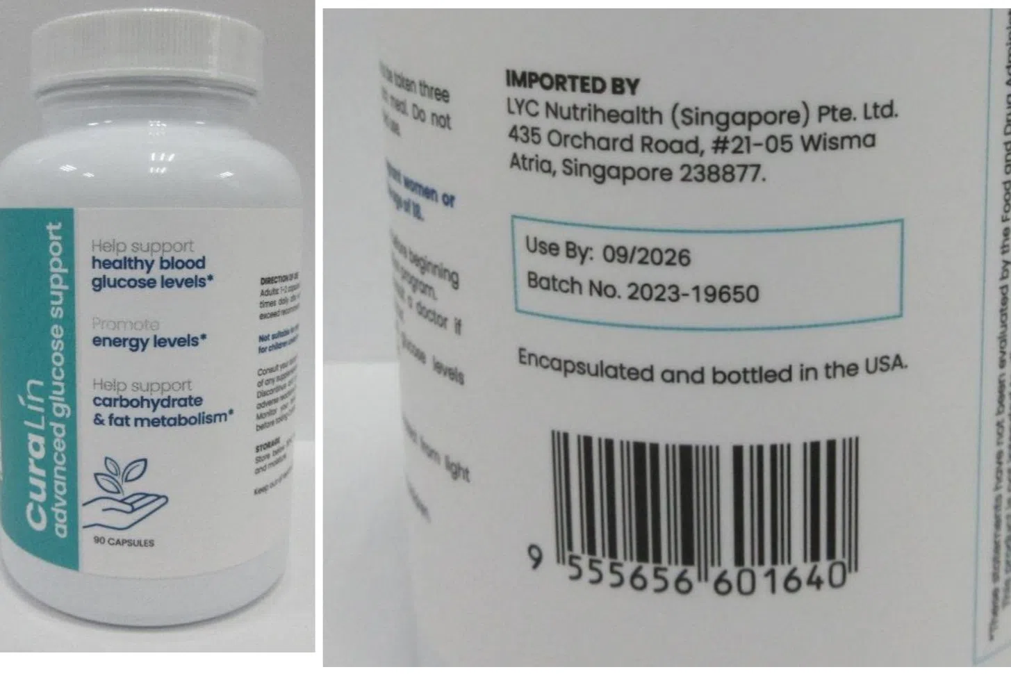 当局已立即要求公司停止售卖并召回这两批次产品，召回行动仍在进行中。（卫生科学局提供）